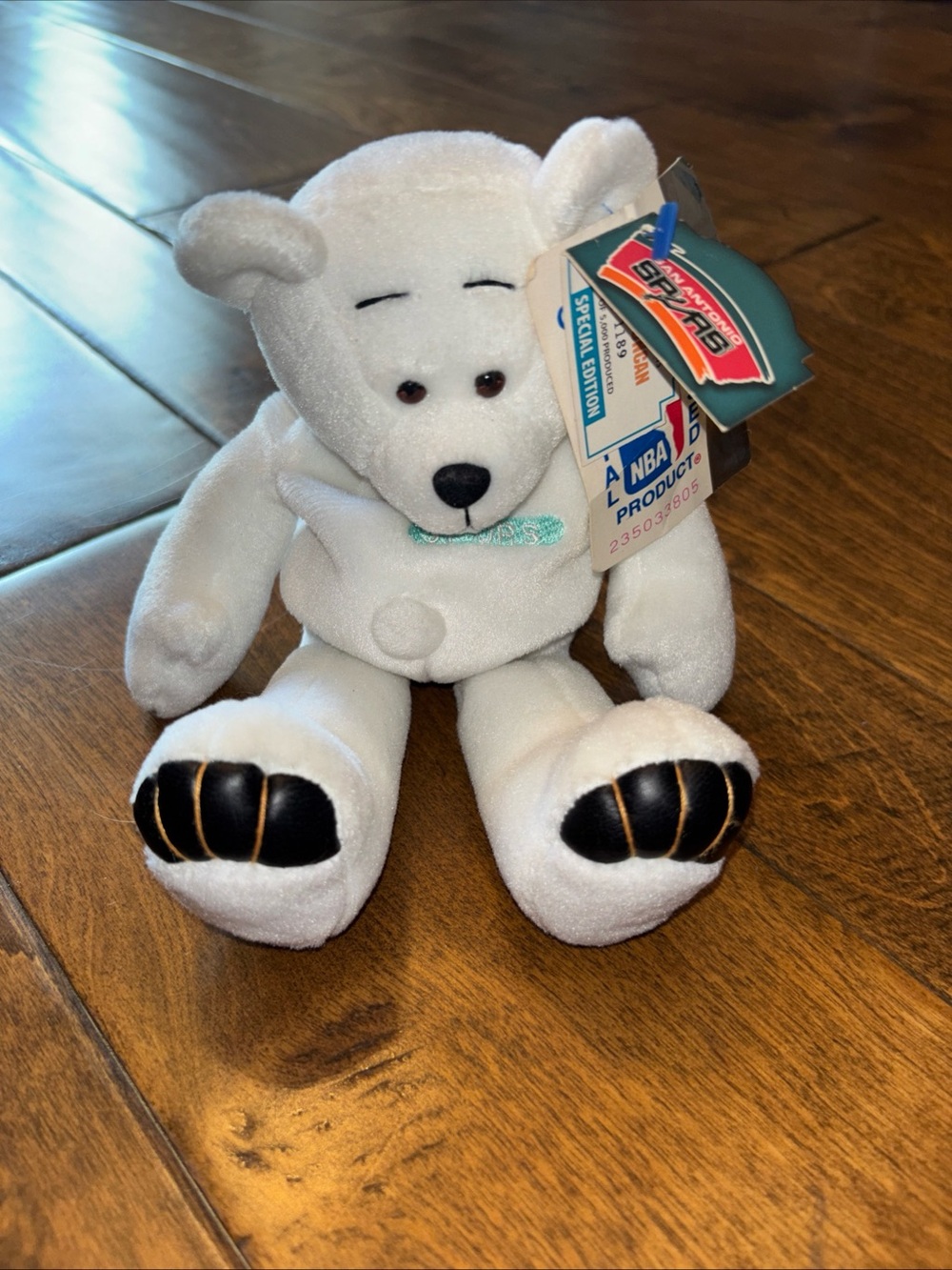 NBA Duncan #21 NWT White Polar Bear Plush Toy - Special Edition